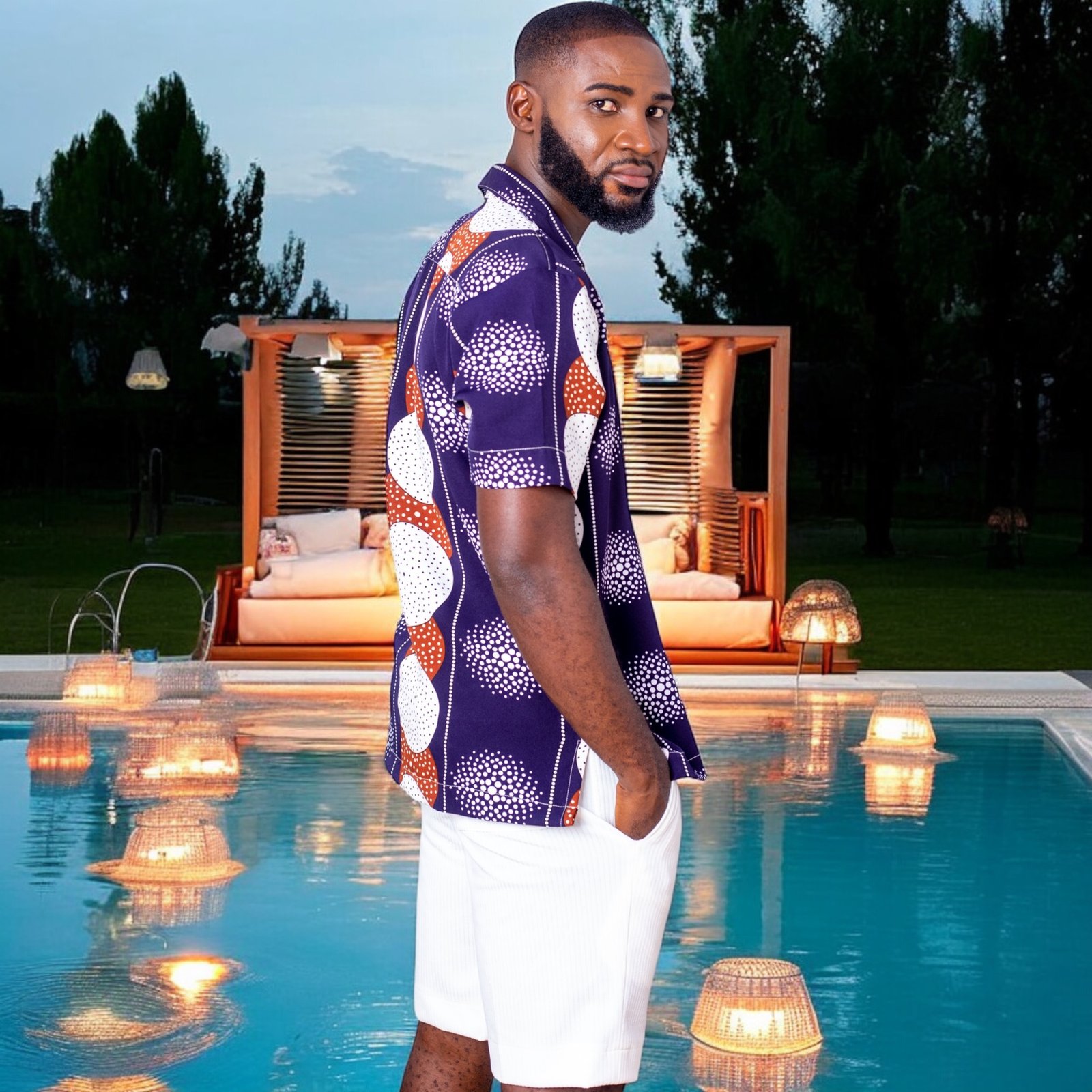 Sefu Men’s African Print Two-Piece Set