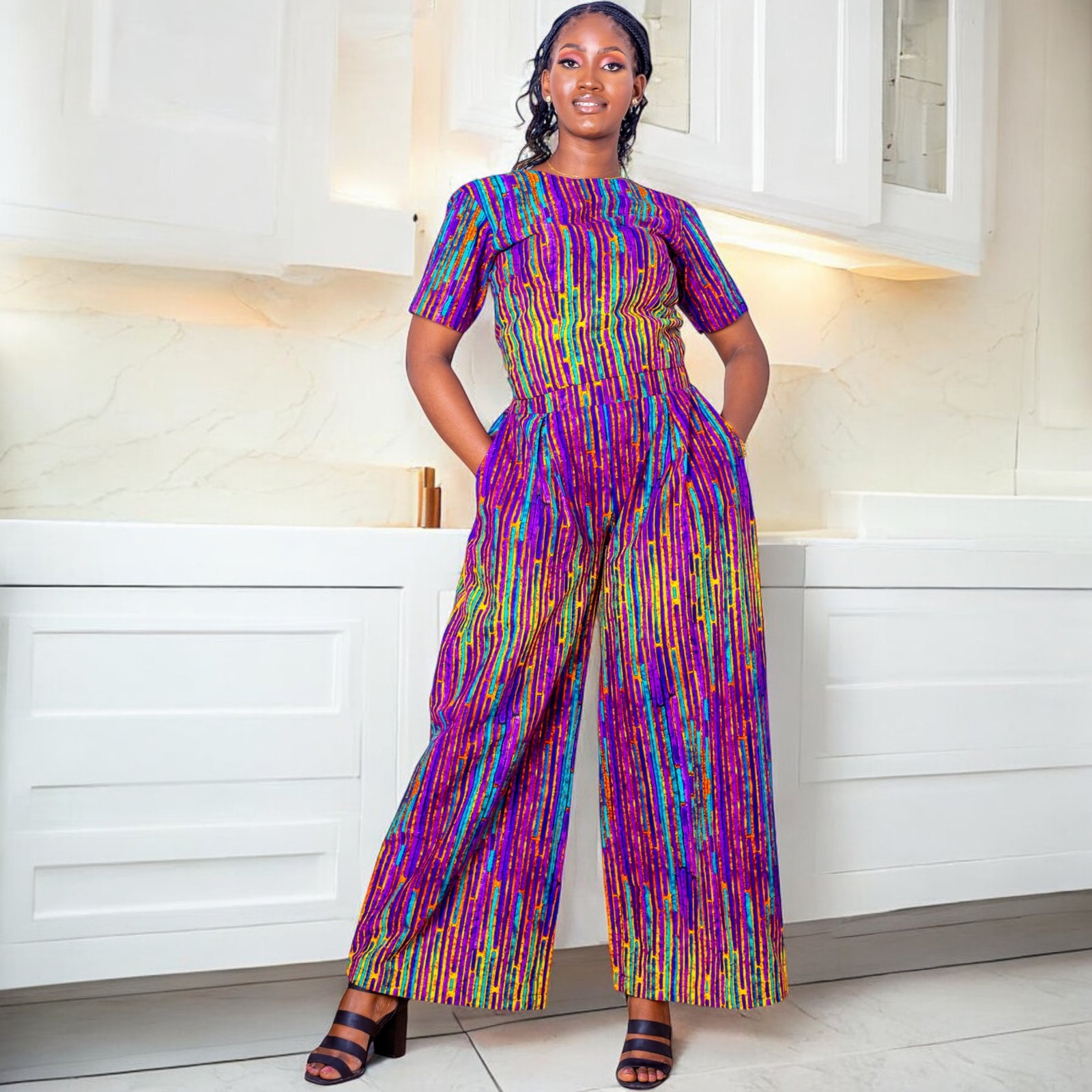 Makeda Women's African Print Two-Piece Set