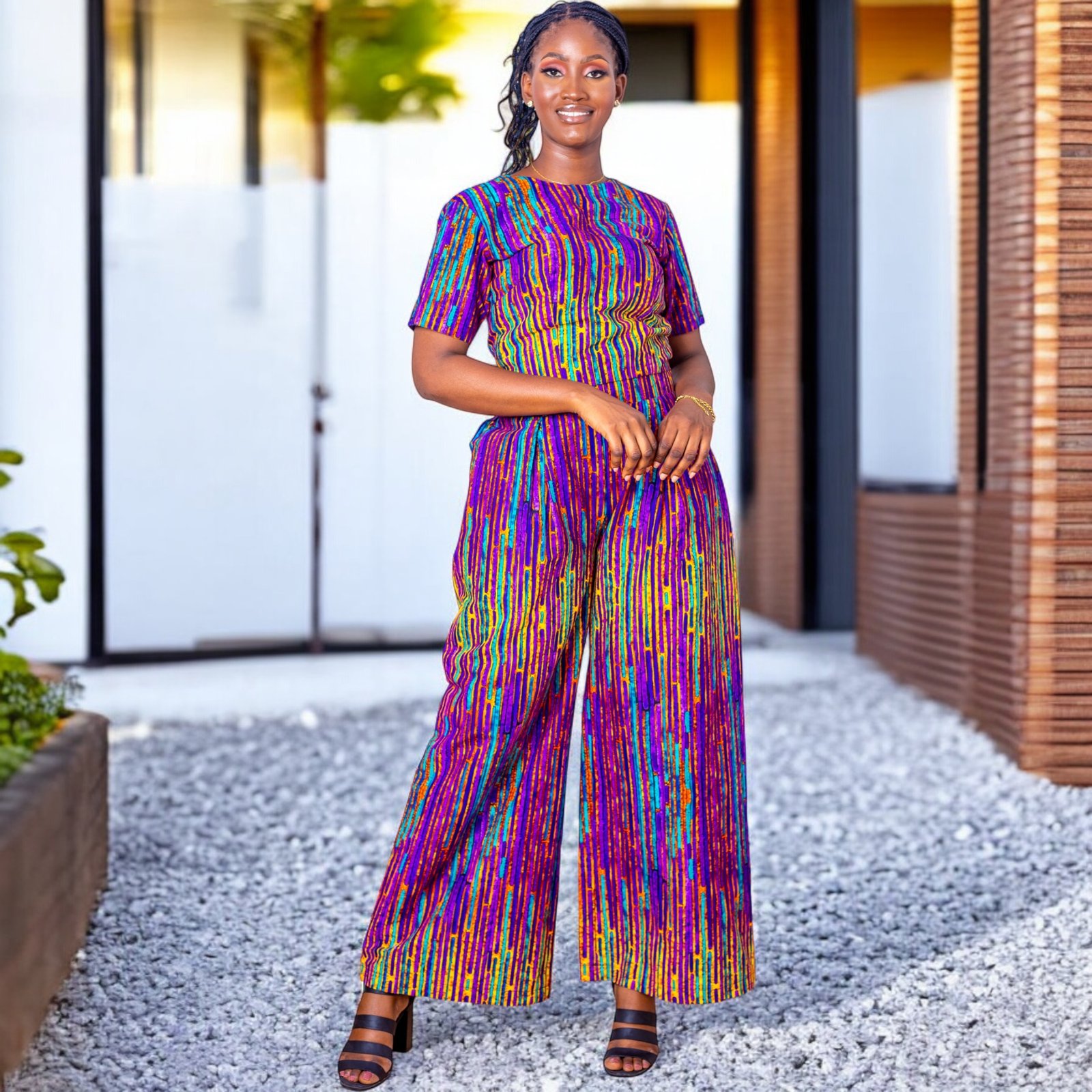 Makeda Women's African Print Two-Piece Set