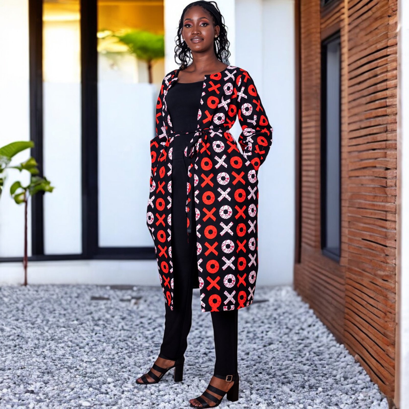 Akusika Women's African Print Kimono