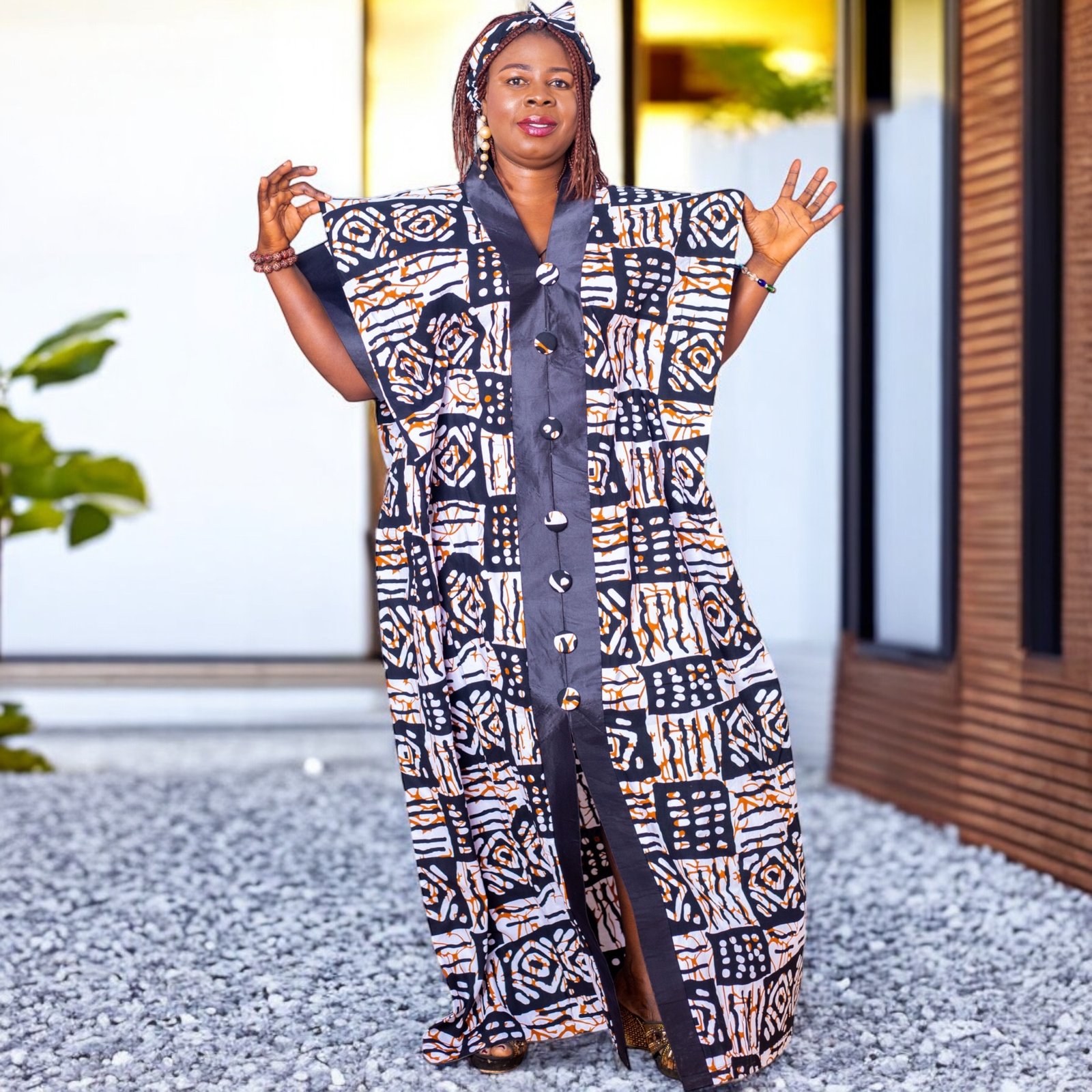 Esinam Women's Batik Boubou Dress