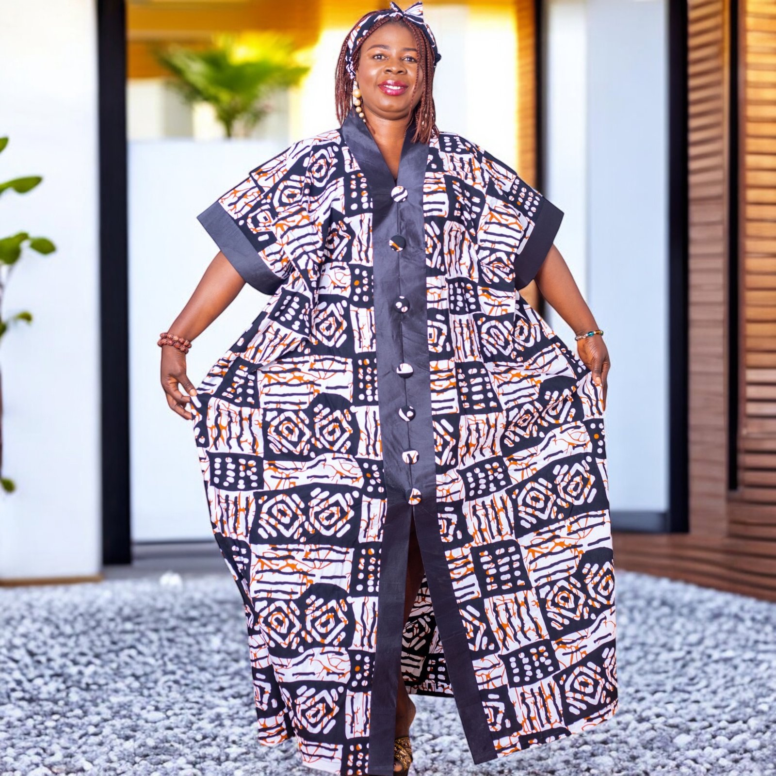 Esinam Women's Batik Boubou Dress