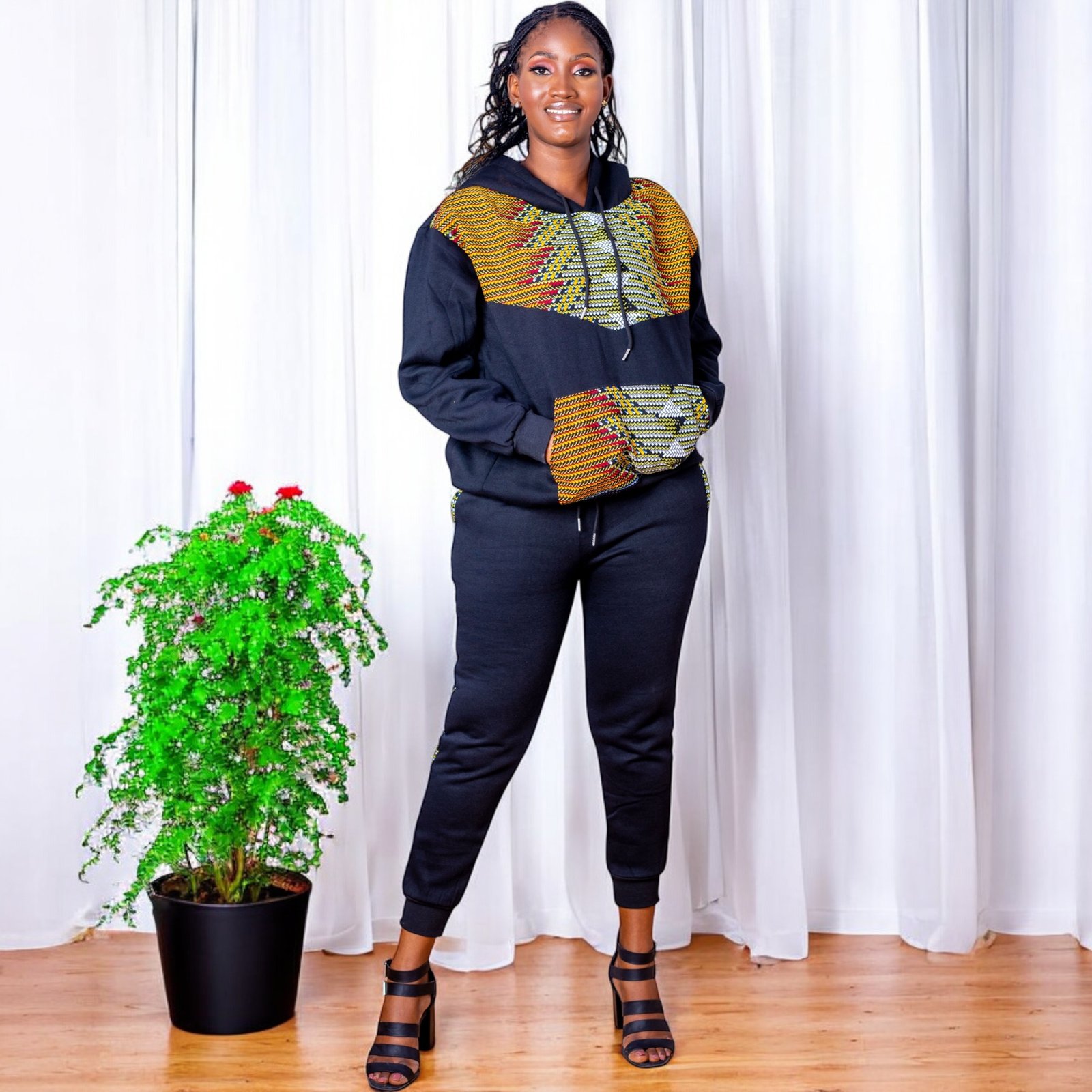 Dromo Women's African Print Tracksuit