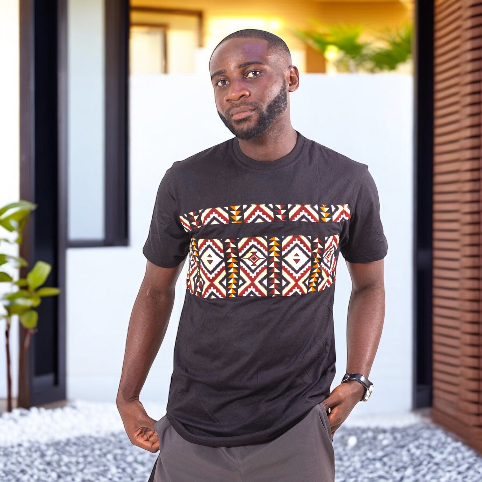 Tendai Men’s African Print T-Shirt