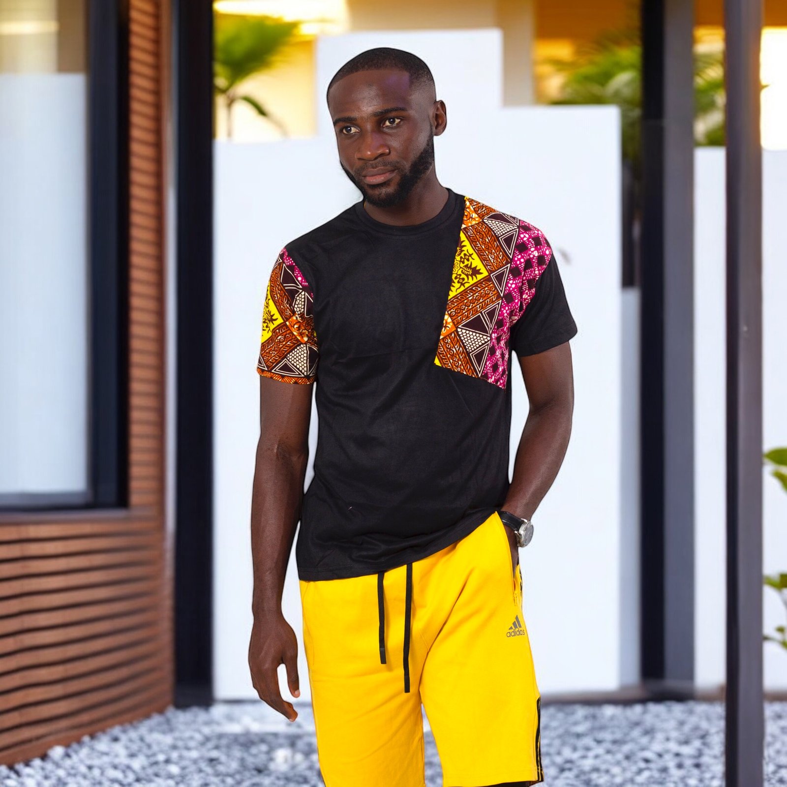 Ayodele Men’s African Print T-Shirt