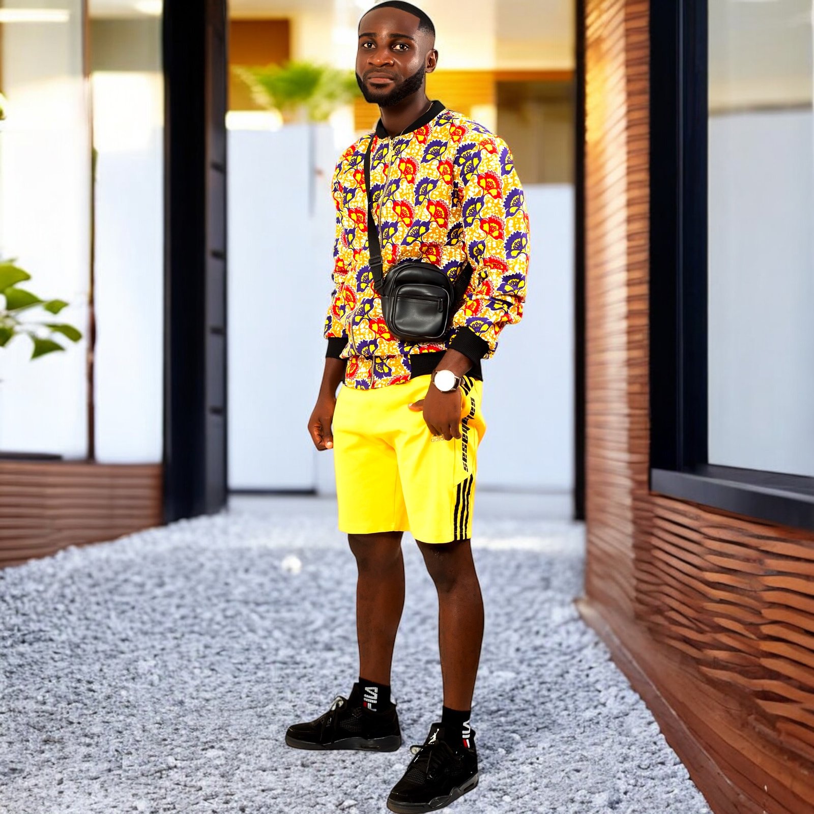 Kofi African Print Bumper Jacket