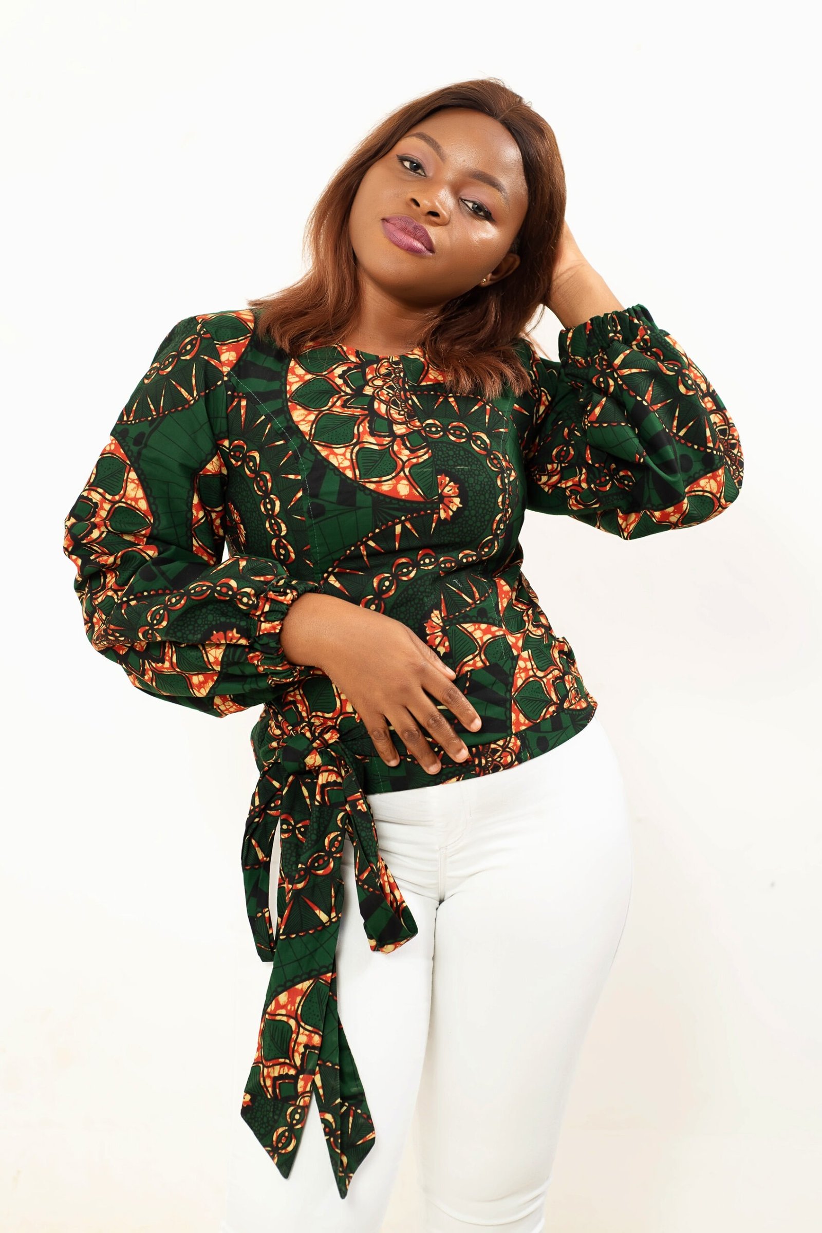 Malaika Women's African Print Blouse