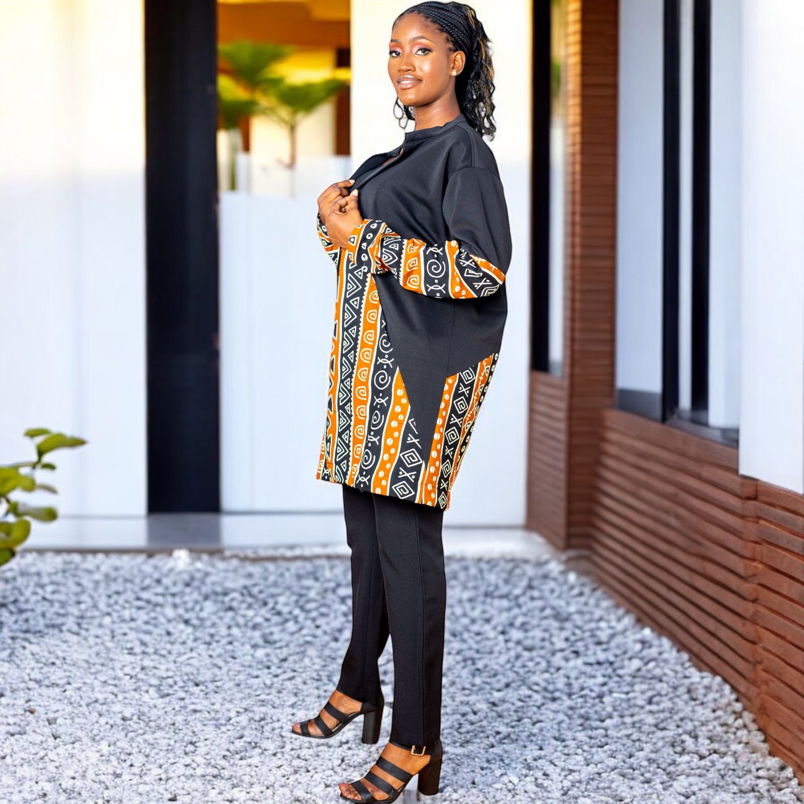 Tene Unisex Mud Cloth Kimono