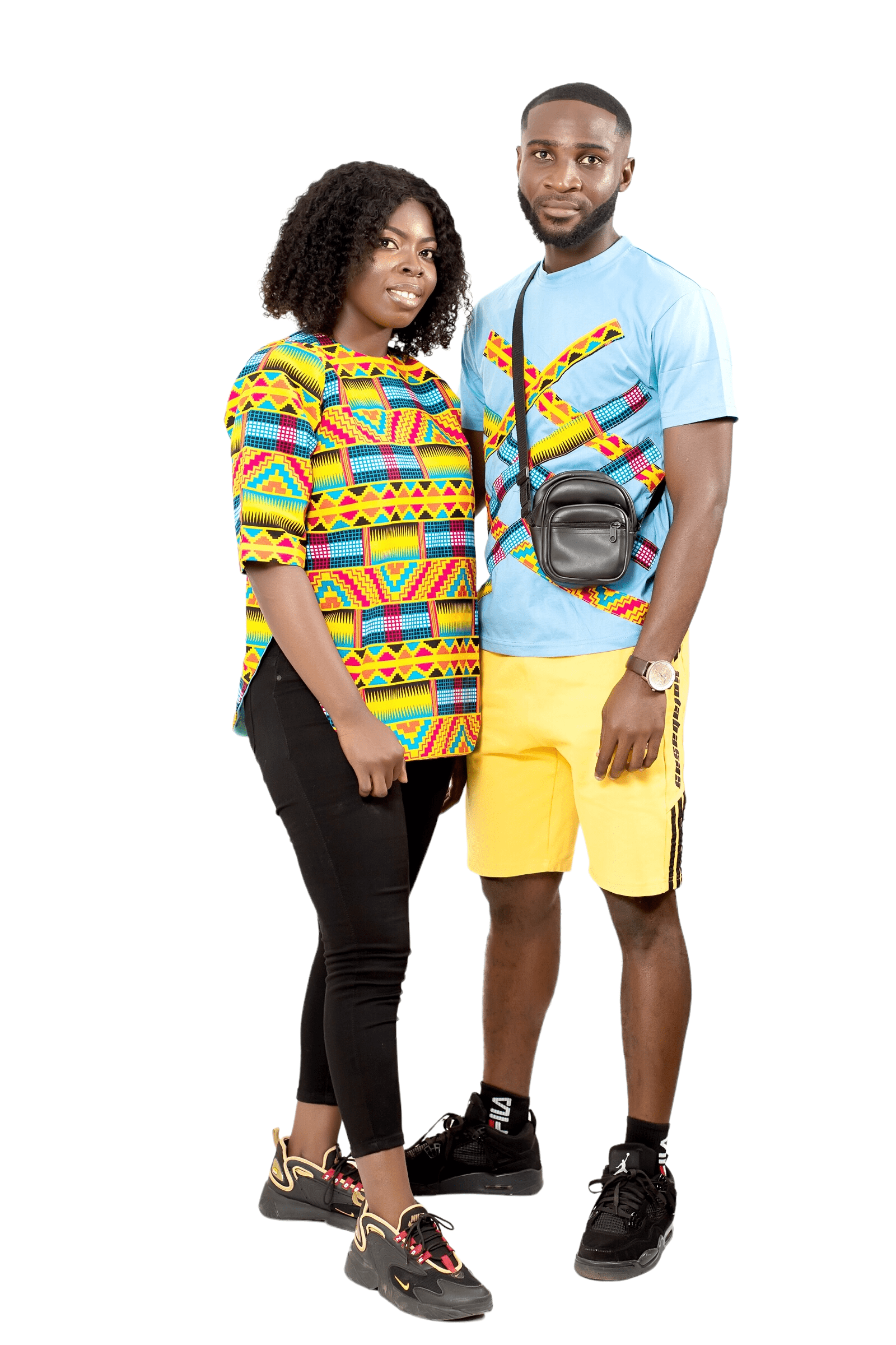 Aziel Men's African Print T-Shirt