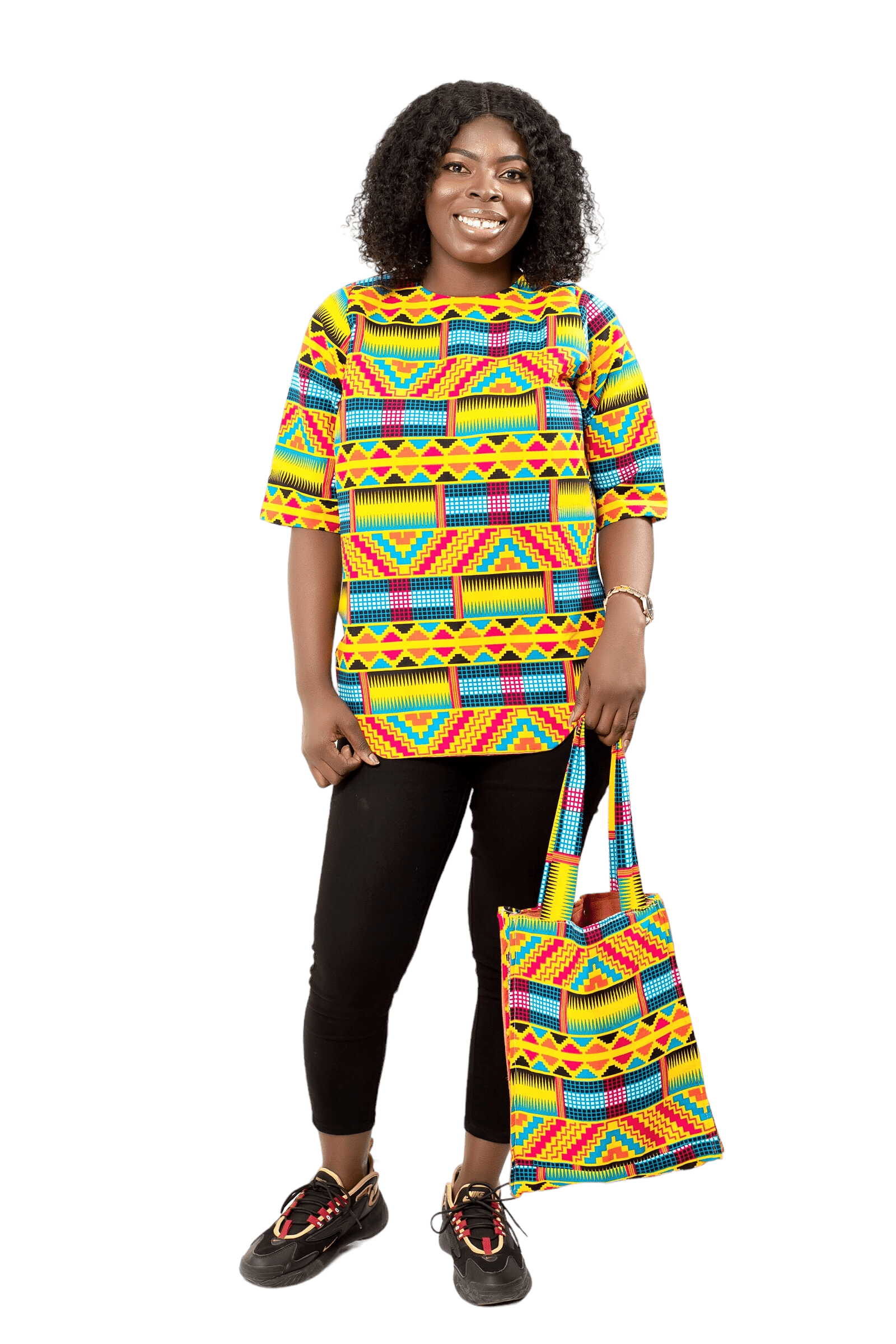 Lael Women's African Print Top