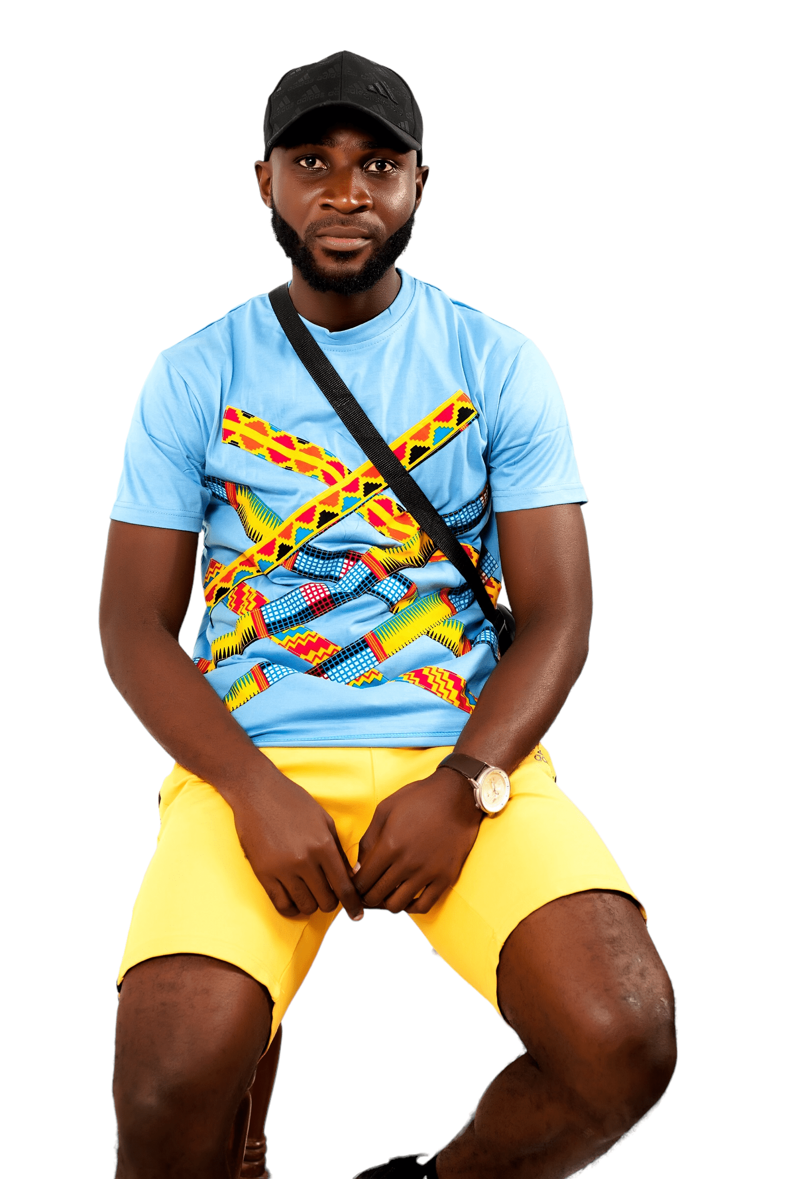 Aziel Men's African Print T-Shirt