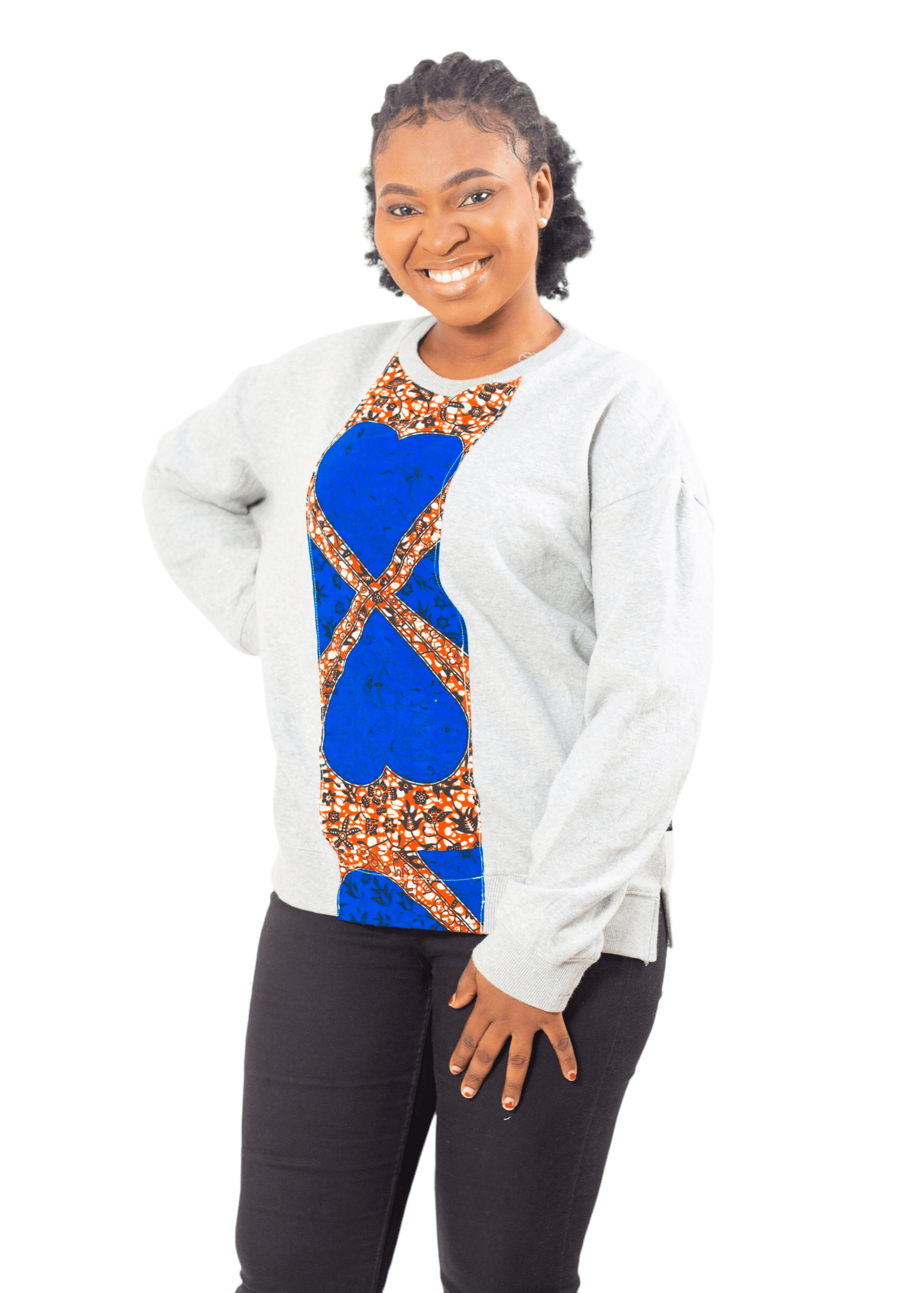 Nia Women's African Print Sweatshirt