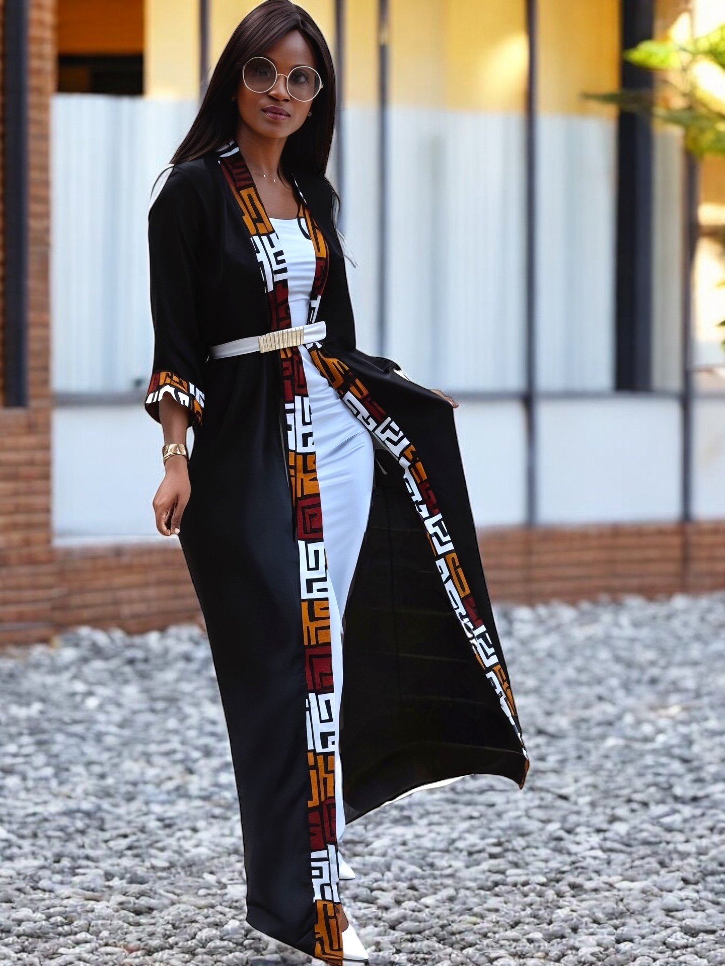 Eshe Women's African Print Kimono