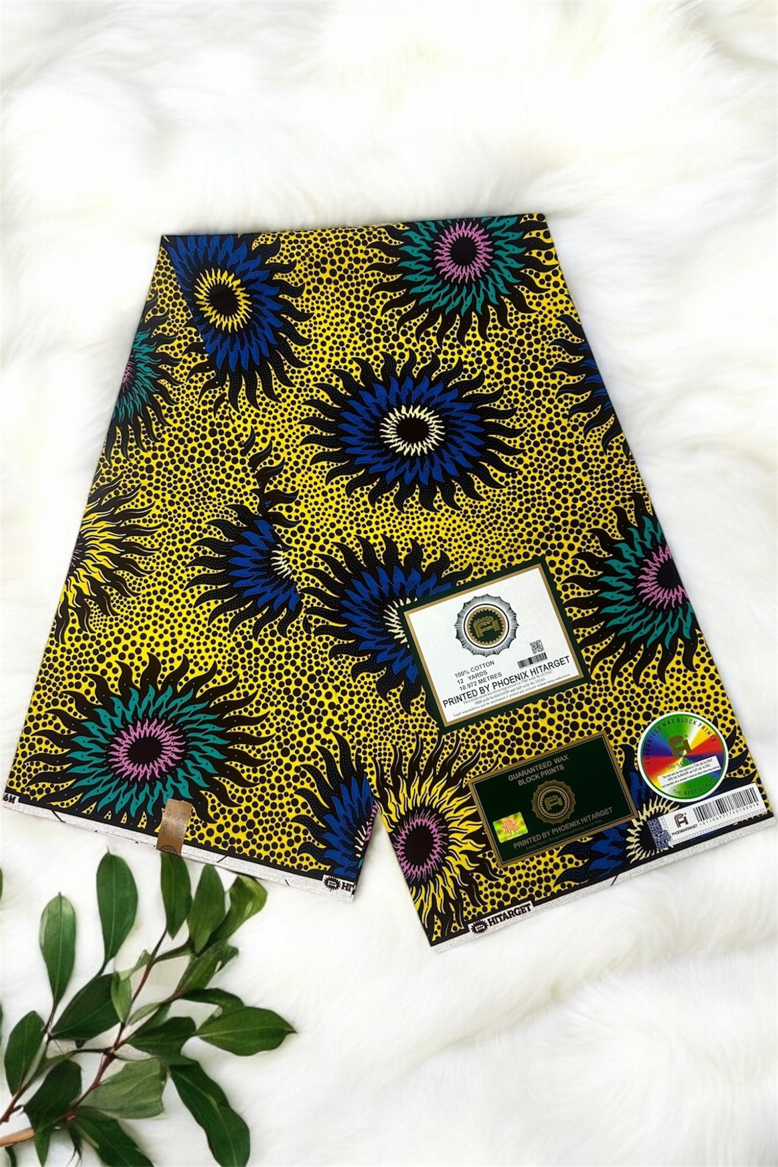 Photoroom_20250228_115549 Sunflower Burst African Print Fabric