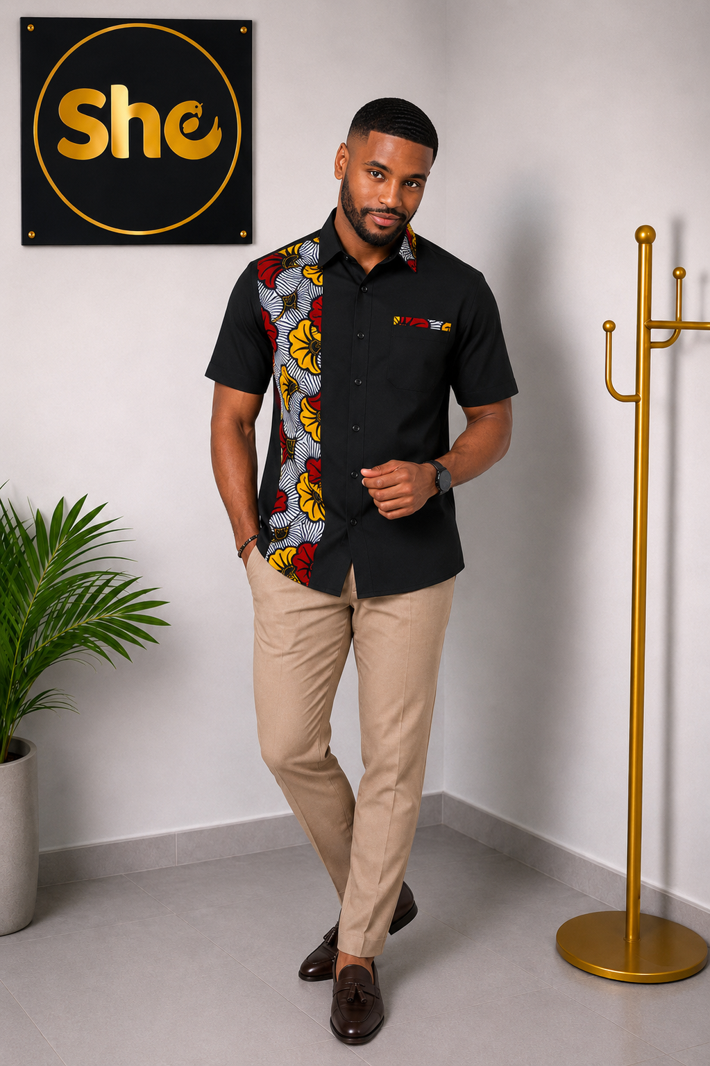 Nana Heritage African Print Men’s Shirt