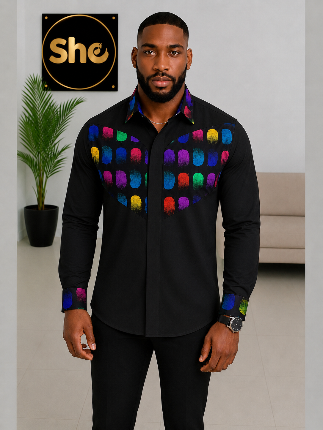 Khamisi Mosaic Men’s Shirt Collection