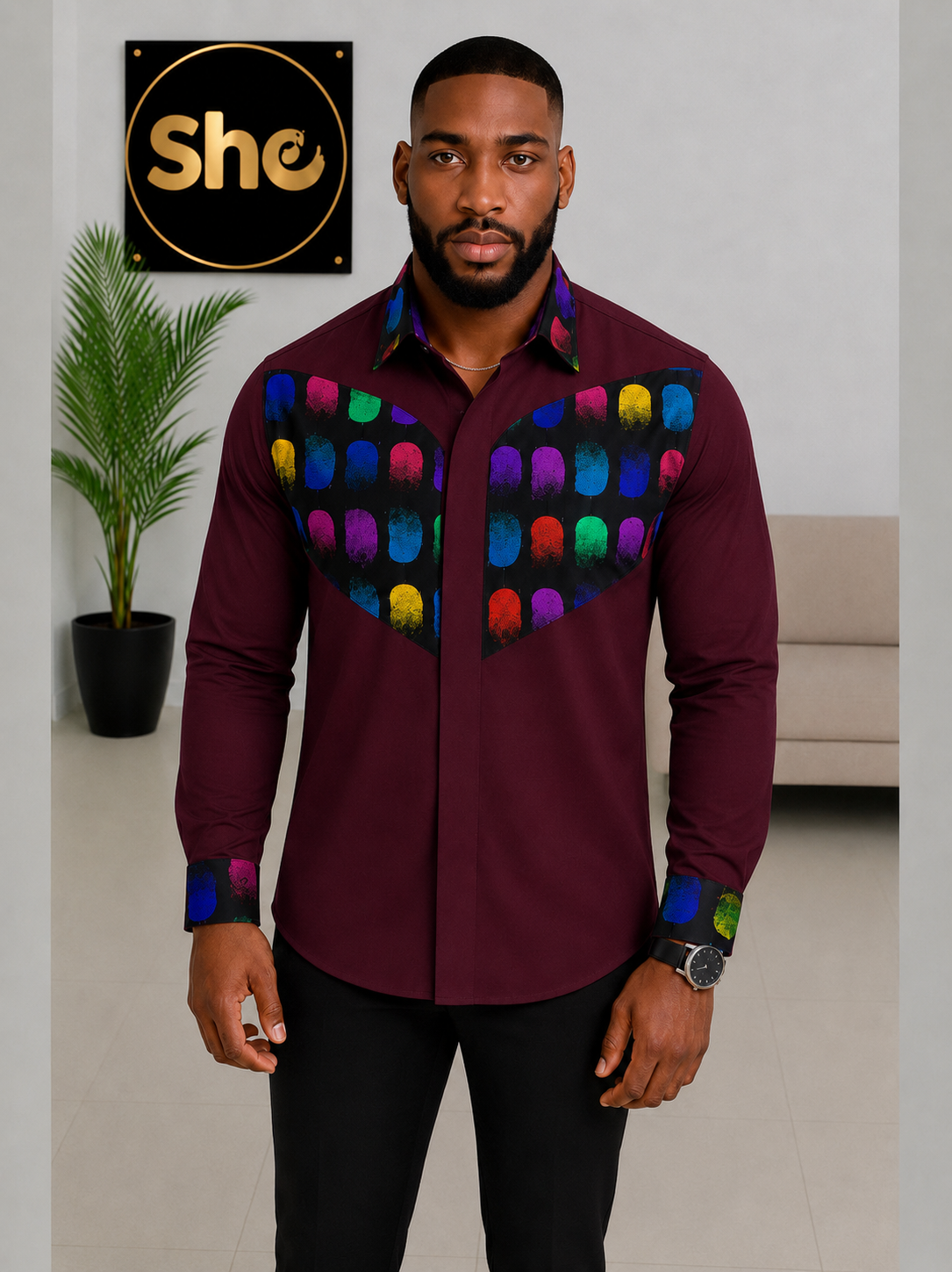 Khamisi Mosaic Men’s Shirt Collection