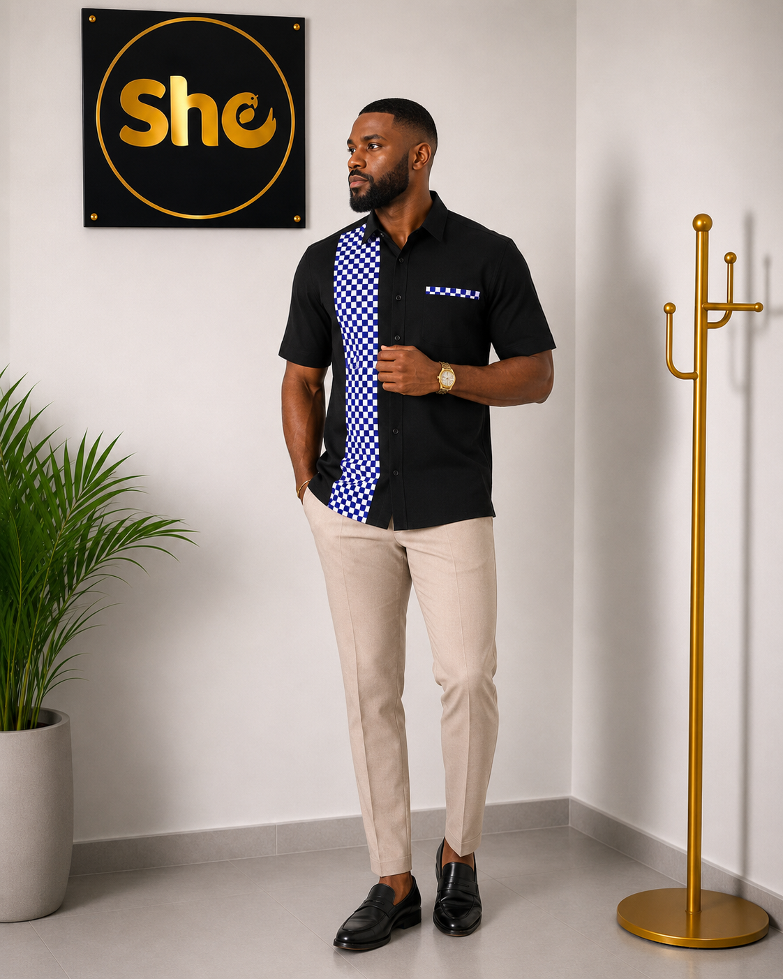 Raphael Heritage African Print Men’s Shirt