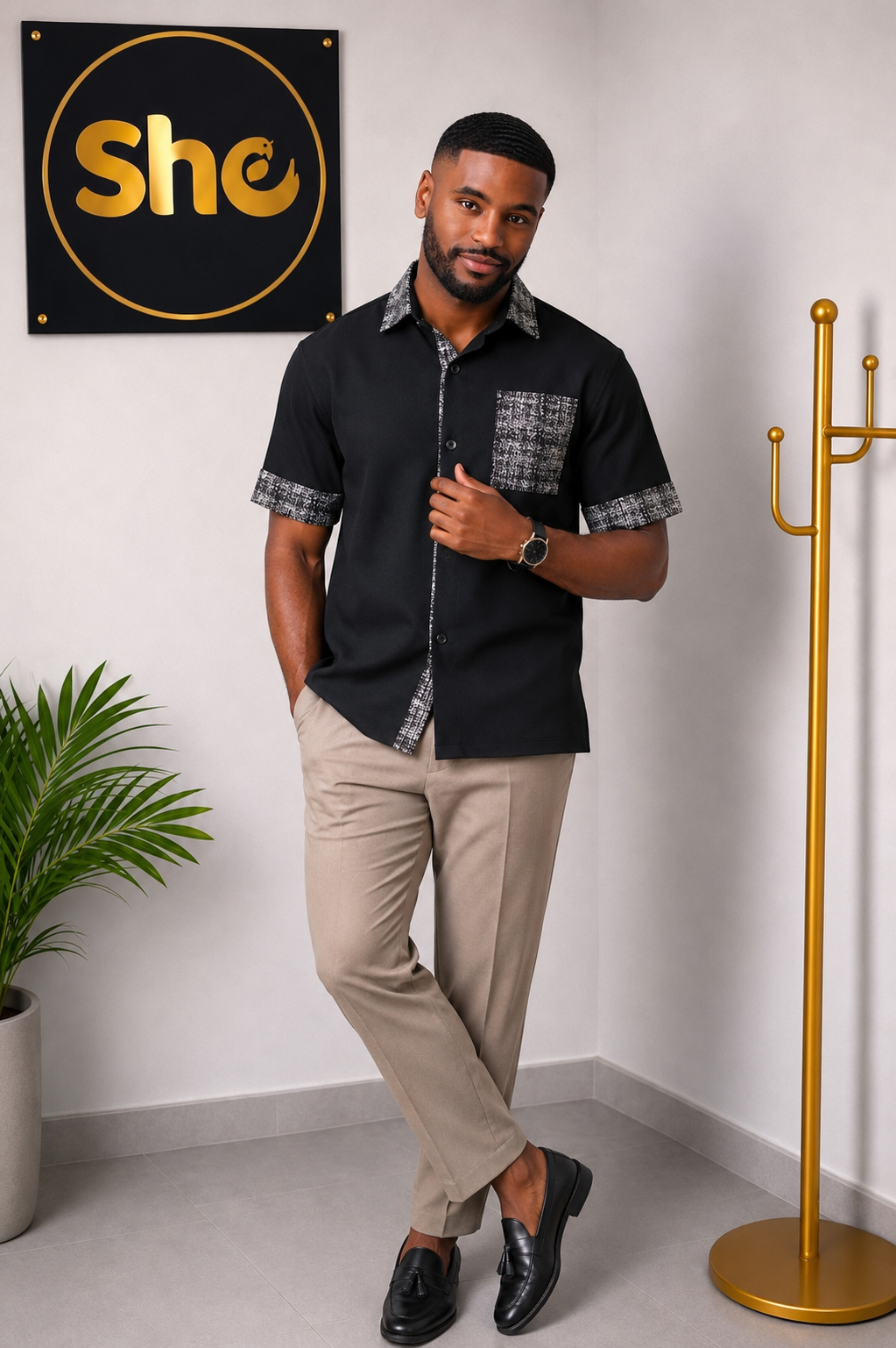 Antione Executive African Print Men’s