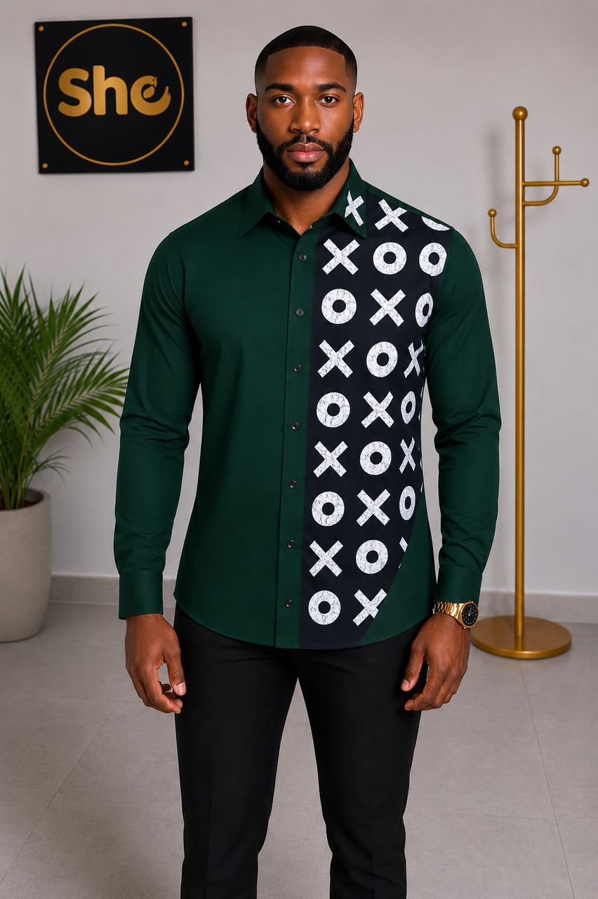 Kofi Diagonal Heritage Men’s Short Sleeve Shirt ‎ Collection