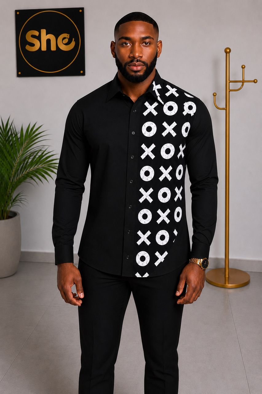 Kofi Diagonal Heritage Men’s Short Sleeve Shirt ‎ Collection