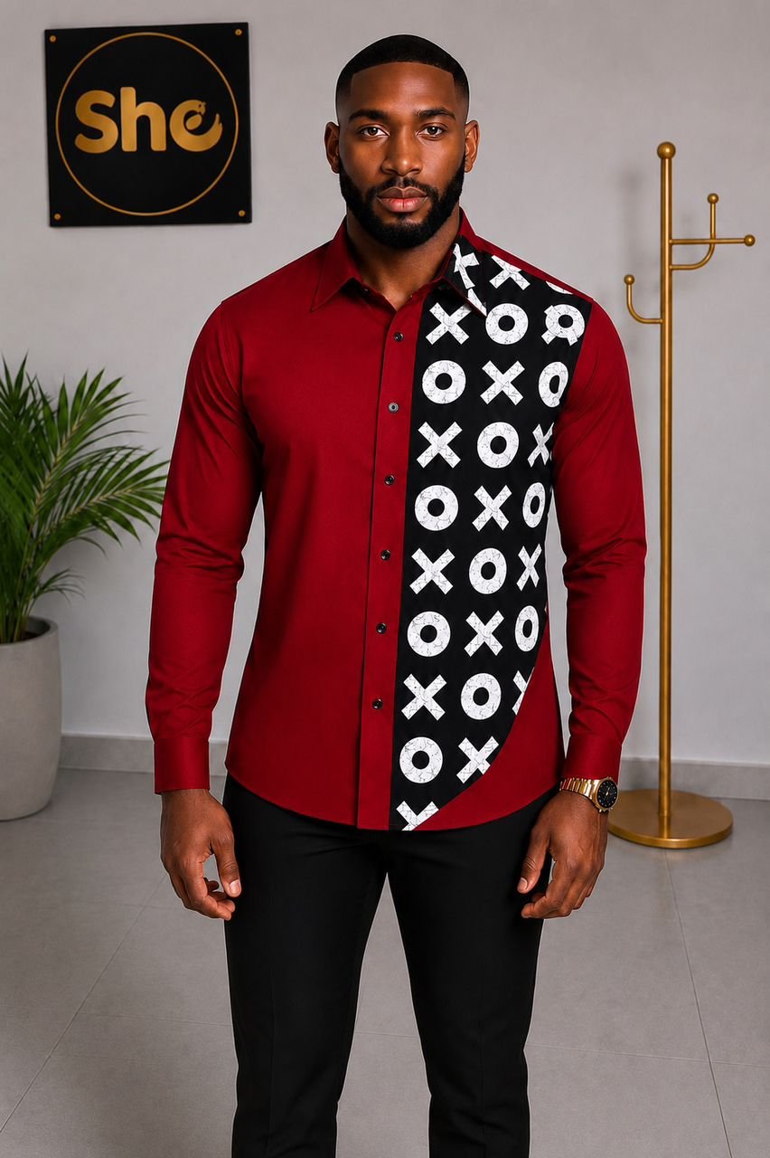 Kofi Diagonal Heritage Men’s Short Sleeve Shirt ‎ Collection