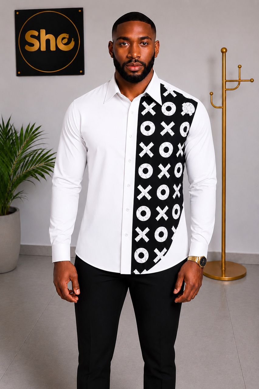 Kofi Diagonal Heritage Men’s Short Sleeve Shirt ‎ Collection