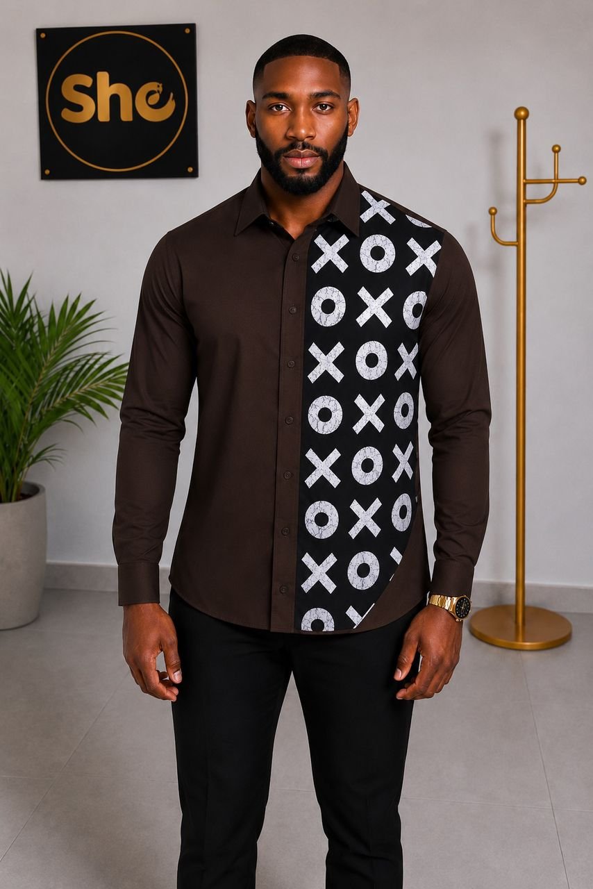 Kofi Diagonal Heritage Men’s Short Sleeve Shirt ‎ Collection