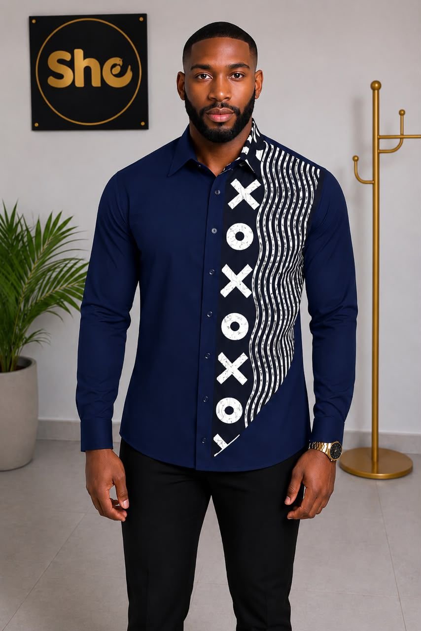 Azubuike XO Men’s Long Sleeve Shirt  Collection ‎