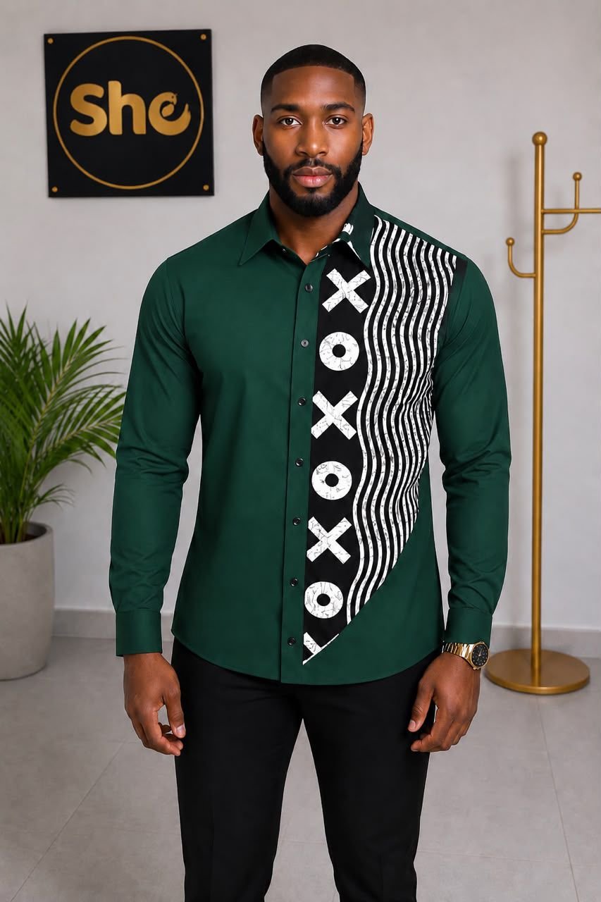 Azubuike XO Men’s Long Sleeve Shirt  Collection ‎