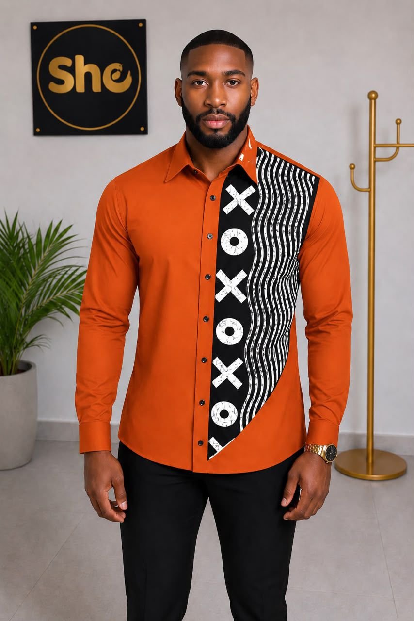 Azubuike XO Men’s Long Sleeve Shirt  Collection ‎
