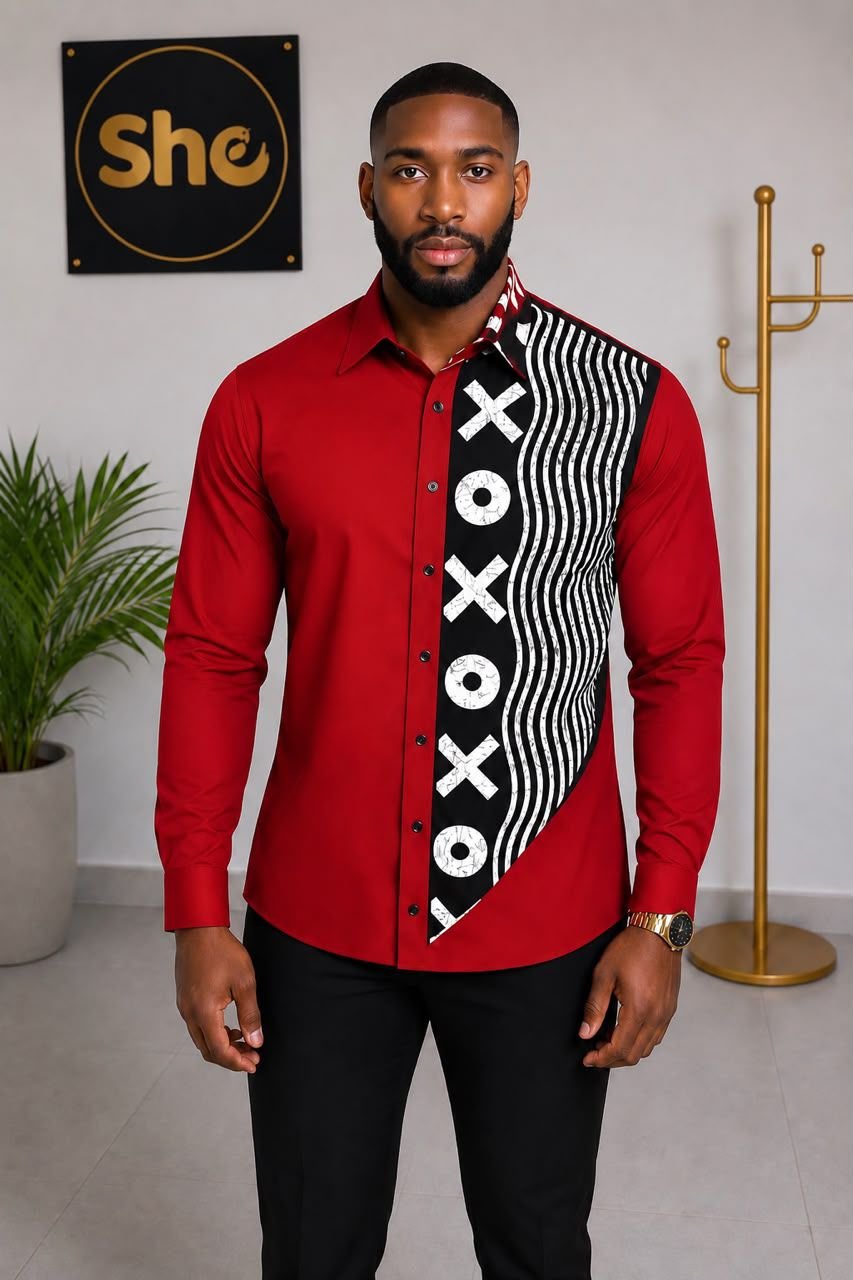 Azubuike XO Men’s Long Sleeve Shirt  Collection ‎