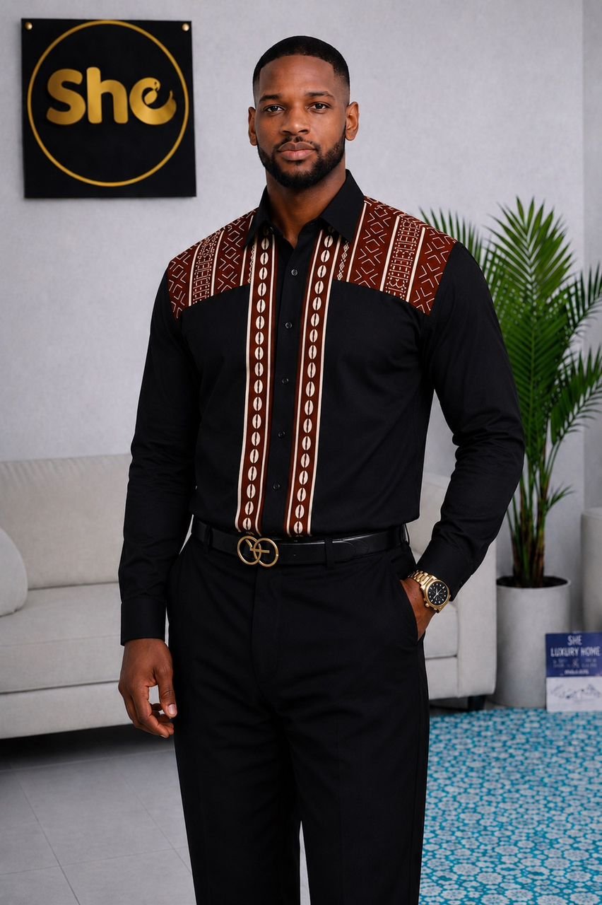 Jabari Executive Heritage Men’s Long Sleeve Shirt Collection ‎